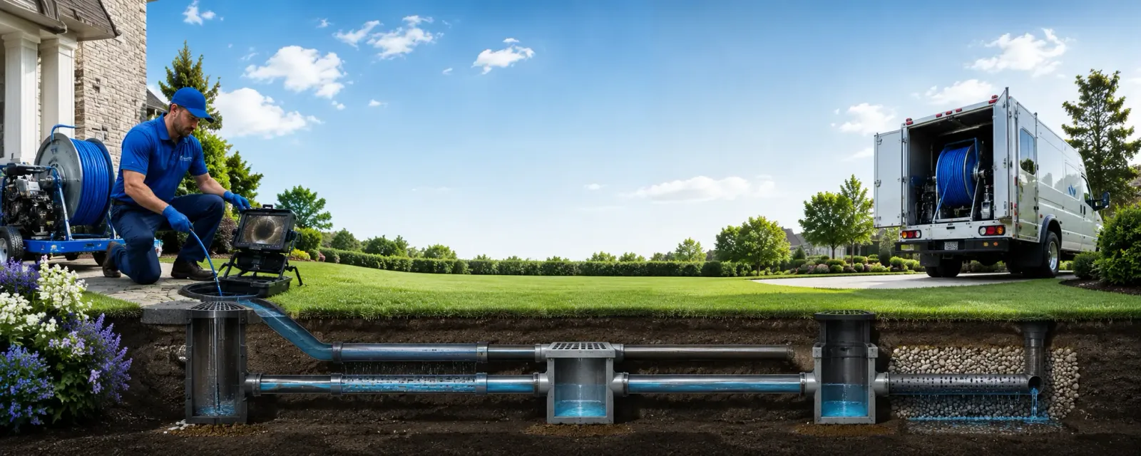 Outdoor drain cleaning information for Moran, MI